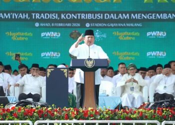 Dari Malang, Prabowo Tegaskan NU sebagai Penjaga Kedamaian Bangsa