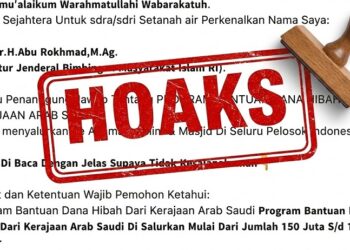 Kemenag Pastikan Informasi Hibah Arab Saudi untuk Pribadi Adalah Hoaks