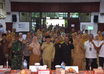 Wakil Wali Kota Padang Maigus Nasir membuka secara resmi Musyawarah Perencanaan Pembangunan (Musrenbang) Kecamatan Lubuk Kilangan Tahun 2027, yang berlangsung di Gedung Serba Guna (GSG) PT Semen Padang, Senin (9/2/2026).(Foto:Ist)