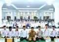 Wakil Wali Kota Padang, Maigus Nasir, menghadiri sekaligus membuka kegiatan Tabligh Akbar Tarhib Ramadan 1447 Hijriah yang digelar Kantor Kementerian Agama (Kemenag) Kota Padang di Masjid Agung Nurul Iman, Selasa (10/2/2026).(Foto:Ist)