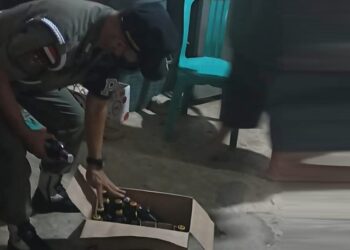 Patroli Jelang Ramadan, Satpol PP Dharmaraya Amankan Miras