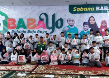 Babayo XI Lazis MUM Padang Ajak 500 Yatim & Dhuafa Belanja Lebaran