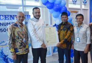 Perusahaan Umum Daerah Air Minum (Perumda AM) Kota Padang,  menjadi satu-satunya Perumda air minum di Sumatera yang memperoleh sertifikasi halal dari Badan Penyelenggara Jaminan Produk Halal (BPJPH).(Foto:Ist)