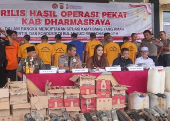 Polres Dharmasraya Ungkap Sejumlah Kasus dalam Operasi Pekat Singgalang 2026