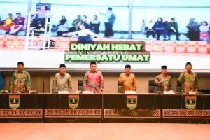 Wakil Wali Kota Padang Maigus Nasir, hadiri Rapat Koordinasi Wilayah (Rakorwil) Dewan Pengurus Wilayah (DPW) Forum Komunikasi Diniyah Takmiliyah (FKDT) Provinsi Sumatera Barat (Sumbar), yang digelar di Aula Kantor Gubernur Sumbar, Sabtu (4/4/2026).