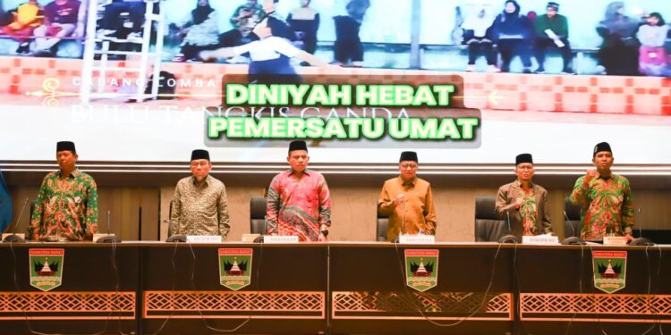 Wakil Wali Kota Padang Maigus Nasir, hadiri Rapat Koordinasi Wilayah (Rakorwil) Dewan Pengurus Wilayah (DPW) Forum Komunikasi Diniyah Takmiliyah (FKDT) Provinsi Sumatera Barat (Sumbar), yang digelar di Aula Kantor Gubernur Sumbar, Sabtu (4/4/2026).