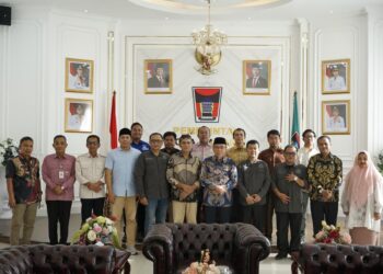 Pemerintah Kota Padang menerima kunjungan audiensi dari Lembaga Penelitian dan Pengabdian kepada Masyarakat (LPPM) Universitas Islam Negeri (UIN) Imam Bonjol Padang.