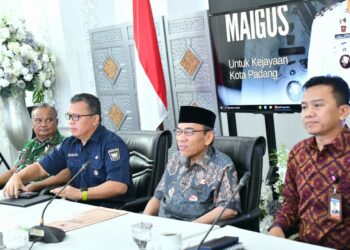 Pemerintah Kota Padang bersama seluruh pemangku kepentingan memperkuat langkah pengendalian inflasi menjelang Hari Raya Idul Adha 1447 Hijriah, dalam High Level Meeting Tim Pengendalian Inflasi Daerah (TPID) Kota Padang yang berlangsung di Gedung Putih Kediaman Resmi Wali Kota Padang, Kamis (7/5/2026).