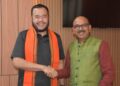 Wali Kota Padang Fadly Amran menerima kunjungan Konsul Jenderal (Konjen) India di Medan Ravi Shanker Goel, di Takana Nasi Padang Resto, Senin malam (11/5/2026).
