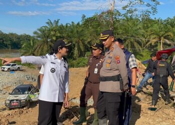 Polres Bersama Forkopimda Tertibkan PETI di Sungai Batang Hari