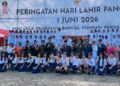 Semangat persatuan dan toleransi mewarnai Upacara Peringatan Hari Lahir Pancasila Tingkat Kota Padang Tahun 2026 yang digelar di Lapangan Apeksi Balai Kota Aie Pacah, Senin (1/6/2026) pagi.