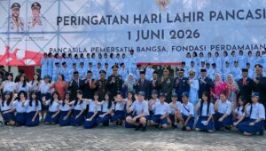 Semangat persatuan dan toleransi mewarnai Upacara Peringatan Hari Lahir Pancasila Tingkat Kota Padang Tahun 2026 yang digelar di Lapangan Apeksi Balai Kota Aie Pacah, Senin (1/6/2026) pagi. 