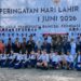 Semangat persatuan dan toleransi mewarnai Upacara Peringatan Hari Lahir Pancasila Tingkat Kota Padang Tahun 2026 yang digelar di Lapangan Apeksi Balai Kota Aie Pacah, Senin (1/6/2026) pagi.