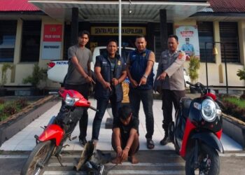 Polsek Pulau Punjung Tangkap Pelaku Curanmor