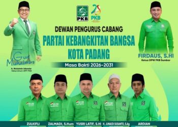 Pengurus DPC PKB Kota Padang Periode 2026-2031 Dilantik