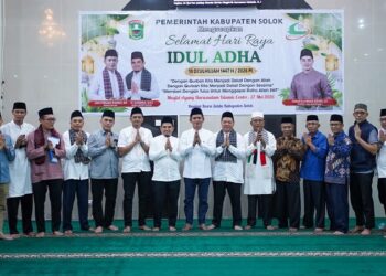 Ribuan Jemaah Semarakkan Malam Takbiran Idul Adha 1447 H di Kabupaten Solok