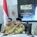 Wakil Wali Kota Padang Maigus Nasir, mengikuti Rapat Evaluasi Bantuan Stimulan Rumah Rusak Pascabencana Hidrometeorologi yang dipimpin Kepala Badan Nasional Penanggulangan Bencana (BNPB), Letjen TNI Suharyanto, Senin (6/7).