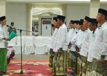 Pengurus PC Nahdlatul Ulama Dharmasraya Dilantik, Bupati Annisa: Perkuat Kemitraan