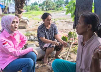 Cerint Iralloza Tasya Lihat Langsung Kondisi Warga Terdampak Banjir