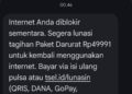 Paket Data Masih Aktif, Telkomsel Blokir Internet karena Tagihan Pulsa Darurat