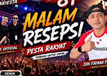 Rayola, Kalek dan Frans Ariestra Bakal Guncang Malam Resepsi HUT RI ke-81 di Kabupaten Solok