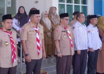 Bupati Solok Lepas Kontingen Jambore Nasional XII Kwarcab 0302 Gerakan Pramuka Kabupaten Solok