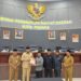 DPRD Kota Padang mengelar Sidang  Paripurna Penyampaian Pendapat Akhir Fraksi-fraksi terhadap, Ranperda Pajak Daerah dan Retribusi Daerah,  di Gedung DPRD Kota Padang, , Senin (31/8).