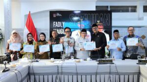Wakil Wali Kota Padang Maigus Nasir, menerima kunjungan kerja spesifik Komisi X DPR RI, di Gedung Putih Kediaman Resmi Wali Kota Padang, Jumat (4/9) .
