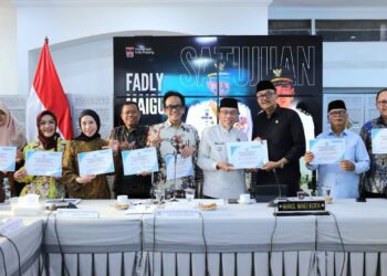 Wakil Wali Kota Padang Maigus Nasir, menerima kunjungan kerja spesifik Komisi X DPR RI, di Gedung Putih Kediaman Resmi Wali Kota Padang, Jumat (4/9) .