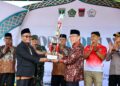 Wakil Wali Kota Padang Maigus Nasir, hadiri   pembukaan Pekan Olahraga dan Seni Antar Diniyah (Porsadin) ke-VII Tingkat Provinsi Sumatera Barat (Sumbar) Tahun 2026, di pelataran Masjid Agung Nurul Iman, Sabtu (5/9).