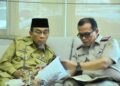 Wakil Wali Kota Padang Maigus Nasir, menemui Kepala Kantor Pertanahan Kota Padang Hanif, untuk membahas sejumlah persoalan pertanahan yang dihadapi masyarakat dan sejumlah instansi di Kota Padang. Pertemuan berlangsung di Kantor Pertanahan Kota Padang, Senin (7/9).