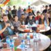 Rapat koordinasi di Posko Utama Tanggap Bencana Arosuka, Selasa, (22/9)[foto:ist]