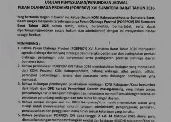 Surat Pernyataan Bersama KONI Kabupaten dan Kota se-Sumatera Barat. [foto : ist]