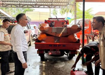 Hadapi Ancaman Banjir, Pemkab Dharmasraya Cek Kesiapan Armada dan Logistik BPBD
