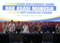 Wakil Wali Kota Padang Maigus Nasir menghadiri,  kegiatan Implementasi Penghormatan, Perlindungan, Pemenuhan, Penegakan, dan Pemajuan Hak Asasi Manusia (P5HAM) di Provinsi Sumatera Barat