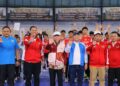 Wakil Wali Kota Padang,Maigus Nasir, membuka pertandingan cabang olahraga (cabor) bola tangan Pekan Olahraga Provinsi (Porprov) Sumatera Barat (Sumbar) XVI Tahun 2026 di Lapangan Rafhely Futsal By Pass Padang, Sabtu (3/10).
