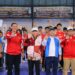 Wakil Wali Kota Padang,Maigus Nasir, membuka pertandingan cabang olahraga (cabor) bola tangan Pekan Olahraga Provinsi (Porprov) Sumatera Barat (Sumbar) XVI Tahun 2026 di Lapangan Rafhely Futsal By Pass Padang, Sabtu (3/10).