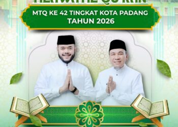 Musabaqah Tilawatil Quran (MTQ) Nasional ke-42 tingkat Kota Padang akan digelar pada 10-14 Oktober 2026 dengan mengusung tema “Membumikan Alquran, Menguatkan Smart Surau Menuju Padang Maju dan Sejahtera".