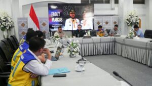 Wali Kota Padang Fadly Amran menerima kunjungan, Kepala Balai Wilayah Sungai (BWS) Sumatera V Reski Wahyudi.