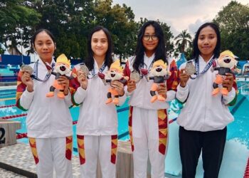 Porprov Sumbar, Cabok Akuatik Torehkan Empat Medali bagi Dharmasraya