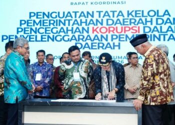 Perkuat Pencegahan Korupsi, Bupati Dharmasraya Sepakati Penguatan Tata Kelola Pemerintahan