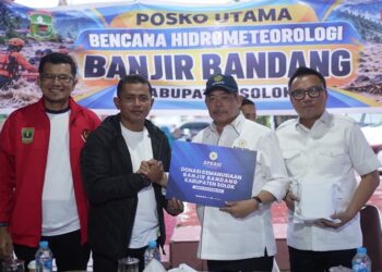 Bupati Solok Terima Kunjungan Ketum APKASI, Salurkan Bantuan Masyarakat Terdampak Banjir Bandang